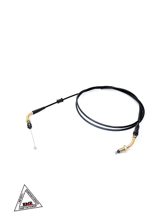 Трос газа (Lруб. -2130мм + ход -90мм) резьба; 4Т GY6-125/150cc (00001275)