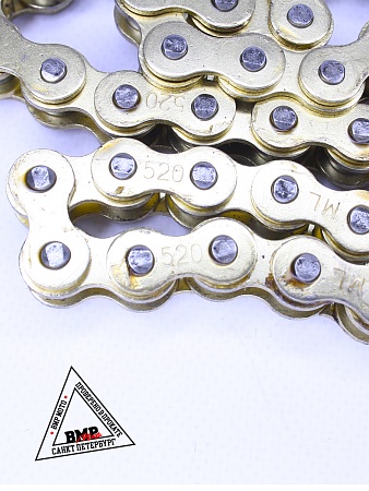 Цепь приводная 520 120 золотая