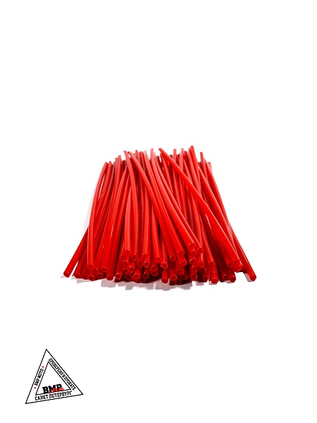 Трубки декоративные на спицы 10-21" (компл) красные