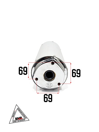 Глушитель (комплект) 4T 50/100cc 139QMB; L-320мм, D-110мм (бочка) (00003672)