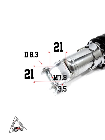 Амортизатор L=340 задний 157QMJ 150см3