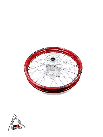 Обод задний 18" (1,85-R18 d=17mm) алюминий/красный XR250 6х153х125(звезда), 4х140х121(диск)