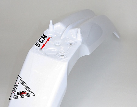 Крыло переднее кросс (21" колесо) белое