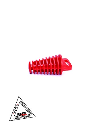 Пробка глушителя резиновая красная