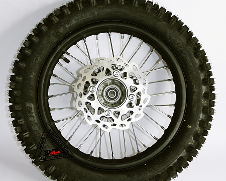 Обод задний 14" (d15mm, торм. диск 190мм,420-41) 90/100-14" сталь с резиной, черный