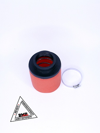 Фильтр возд. нулевик #5 (d=42mm) поролон черн./красный