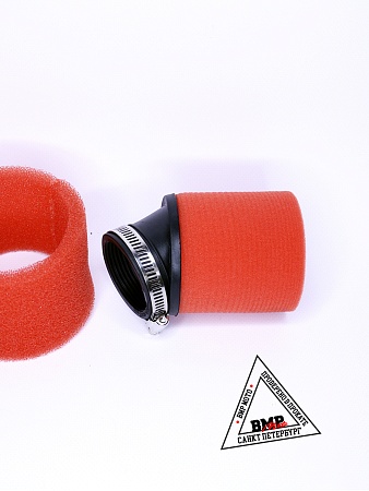 Фильтр возд. нулевик #2 (d=45mm) поролон красный