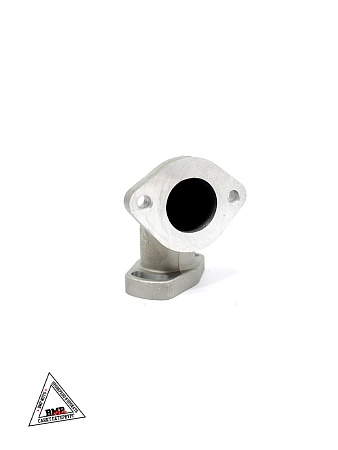 Патрубок карбюратора #4 28мм металл поворотный 125-160см3