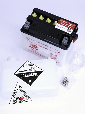 АКБ 12В 4А-ч 120*70*92 12N4 кислотный (с электролитом)