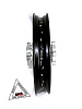 Обод задний 14&quot; (1,85-R14 d=15mm) сталь/черный 4x92x76/4x100x76 (звезда/диск)