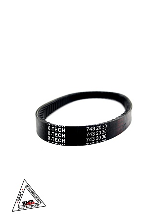 Ремень вариатора 157QMJ с балансиром 743х20 (75 зуб., шаг 9,8) X-tech