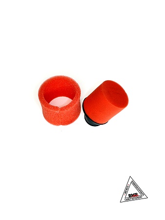 Фильтр возд. нулевик #2 (d=38mm) поролон красный