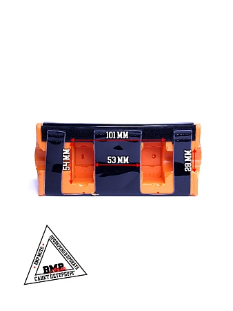 Защита руля прямоугольная #3 
оранжевая