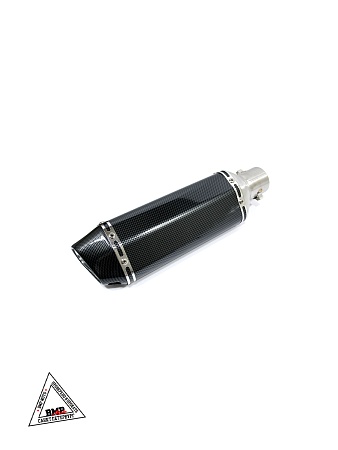 Глушитель AKROPOVIC #4 (L=370) шестигранный карбон