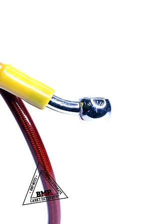 Шланг гидравлический тормозной (армированный) L= 900 d=10мм красный (11836)