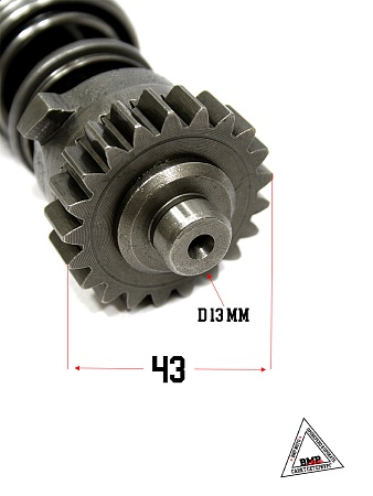 вал кикстартера в сборе 139FMB 147FMH 50-70cm3