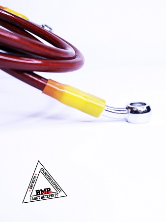 Шланг гидравлический тормозной (армированный) L=1500 d=10мм красный 