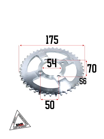 Звезды трансмиссии (комплект) Delta 420-14T + 420-42T (+цепь 112L) "YF" (C-1424)