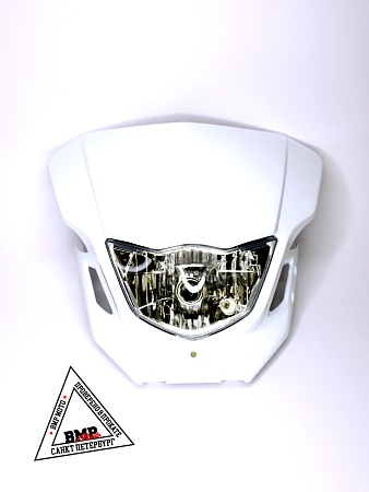 Фара в сборе B-018 кросс белая