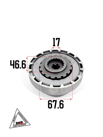 Барабан сцепления 139FMB, 147FMH (механика) 50-70см3