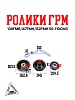 Ролики ГРМ (комплект=3шт) 139FMB,147FMH,152FMH 50-110см3
