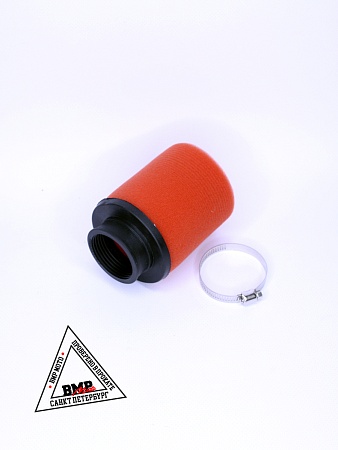 Фильтр возд. нулевик #5 (d=42mm) поролон черн./красный