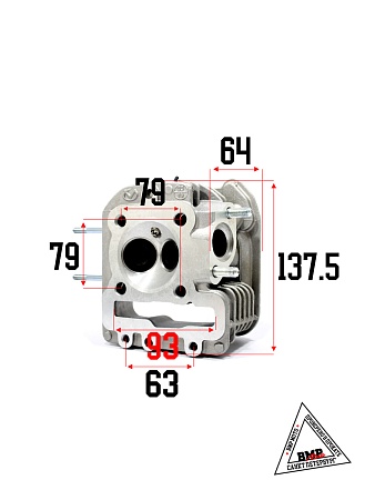 Головка цилиндра в сборе, 161QMK (61мм) ATV200