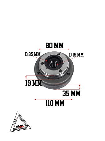 Генератор в сборе KAYO двиг. YX140 см3 (эл.стартер) CN