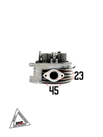 Головка цилиндра в сборе 4T 125cc 152QMI 52,40мм; GY6-125 (SEE) (клапана, р/вал, коромысла, крышка) 