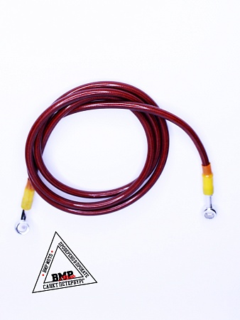 Шланг гидравлический тормозной (армированный) L=1500 d=10мм красный 