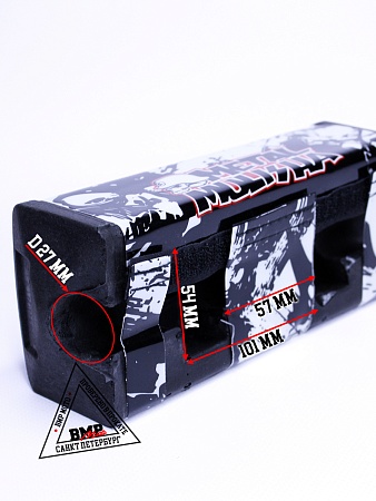 Защита руля прямоугольная #2 черная