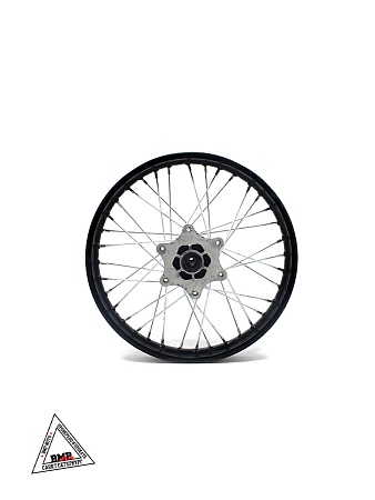 Обод задний 17" (1,85-R17 d=15mm) сталь/черный (6x128x68/4x65.5x50) (звезда/диск)