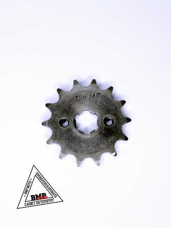 Комплект (приводная цепь+звезды) 428H-132L/428-14/428-41 KMC Питбайк