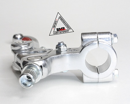 Рычаги тормоз + сцепления складные c силиконовыми накладками в сборе питбайк / мотоцикл / Красные