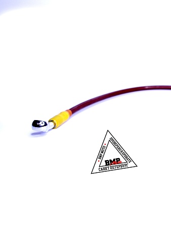 Шланг гидравлический тормозной (армированный) L= 500 d=10мм красный 