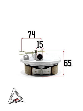 Барабан тормозной в сборе, ПЕРЕДНИЙ (ось 10мм); ALPHA, DELTA, DINGO (00002822)