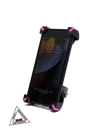 Держатель для телефона на руль (до 185*95mm) чёрный (D-9319)