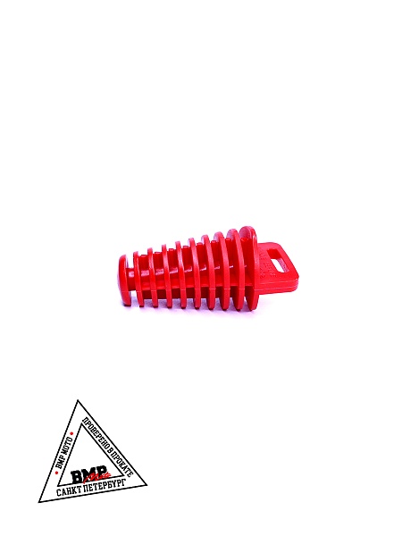 Пробка глушителя резиновая красная