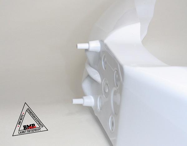 Крыло переднее кросс (21" колесо) белое