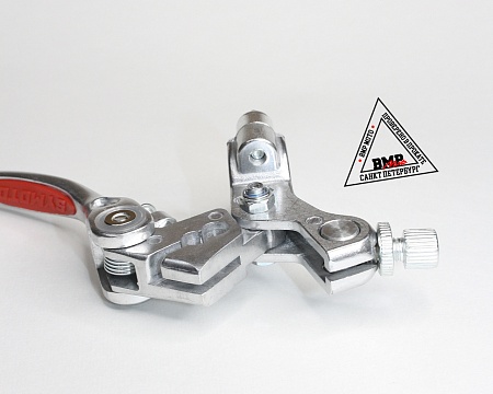 Рычаги тормоз + сцепления складные c силиконовыми накладками в сборе питбайк / мотоцикл / Красные